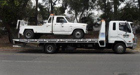 tow truck towed